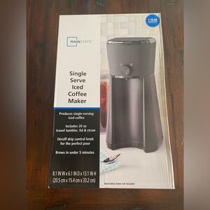 Mainstays single serve iced coffee maker